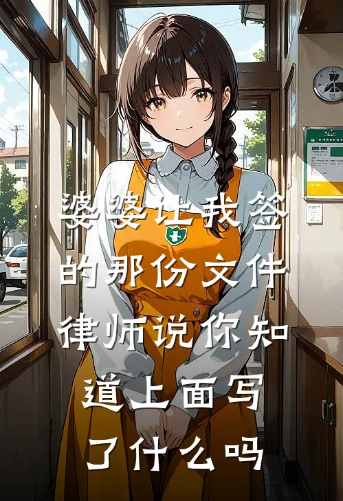 婆婆让我签的那份文件，律师说你知道上面写了什么吗